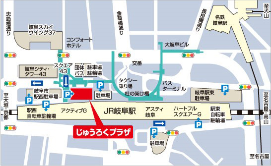じゅうろくプラザ地図